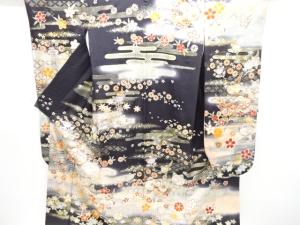 橘に桜模様振袖